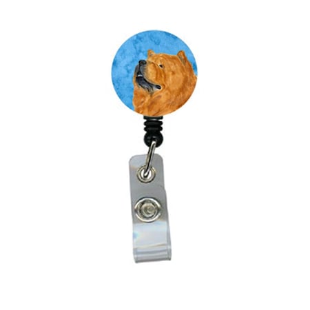 Teacher&Aposs Aid Chow Chow Retractable Badge Reel Or Id Holder With Clip - Blue/Brown TE2918226